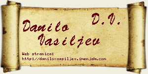 Danilo Vasiljev vizit kartica